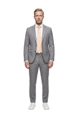 (Apricot) seidenkrawatte herren pastell getragen ganzkörper look